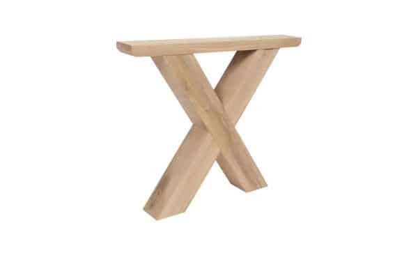 Onderstel Model X - H72-B90 cm - profiel 120x120 mm - hout