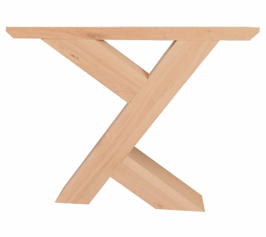 Onderstel Model Y-speciaal H72-B90 cm - profiel 120x120 mm - hout