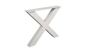 Onderstel Model X - H42 B38 cm profiel - 80x80 mm - Wit