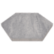 Excluton -  Soft Comfort - Zeskant 60/52,5x30x4 cm - Grezzo