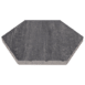 Excluton -  Soft Comfort - Zeskant 60/52,5x30x4 cm - Grijs/zwart
