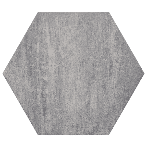 Excluton -  Soft Comfort - Zeskant 60/52,5x30x4 cm - Grezzo