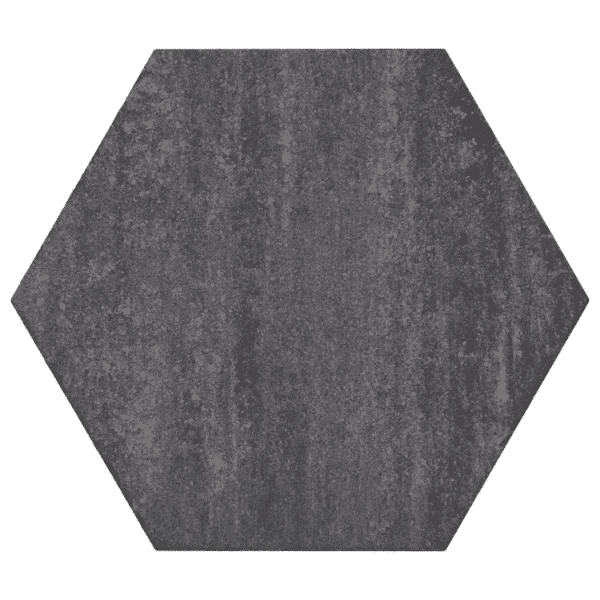 Excluton -  Soft Comfort - Zeskant 60/52,5x30x4 cm - Grijs/zwart
