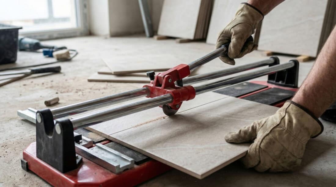 Keramische tegels snijden