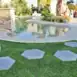 Tuinvisie keramische Staptegel Hexagons Ø60x52x2 Basalto