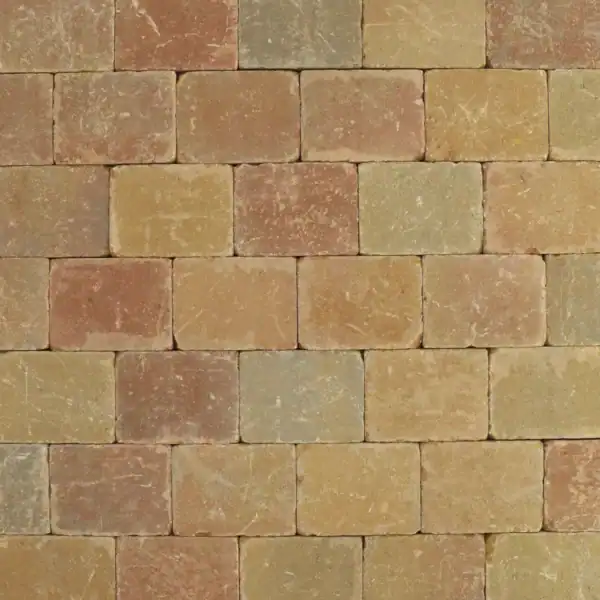 Trommelsteen 15x20x6 terrageel Geel 15 x 6 x 20 cm