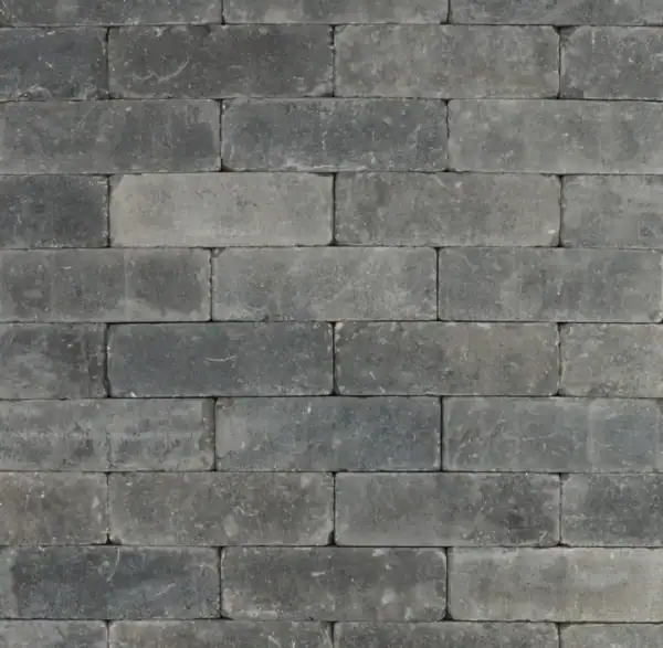 Trommelsteen 21x7x7 grijs/zwart genuanceerd Multi 7 x 7 x 21 cm