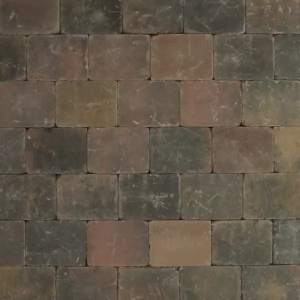 Trommelsteen 15x20x6 brons genuanceerd Bruin