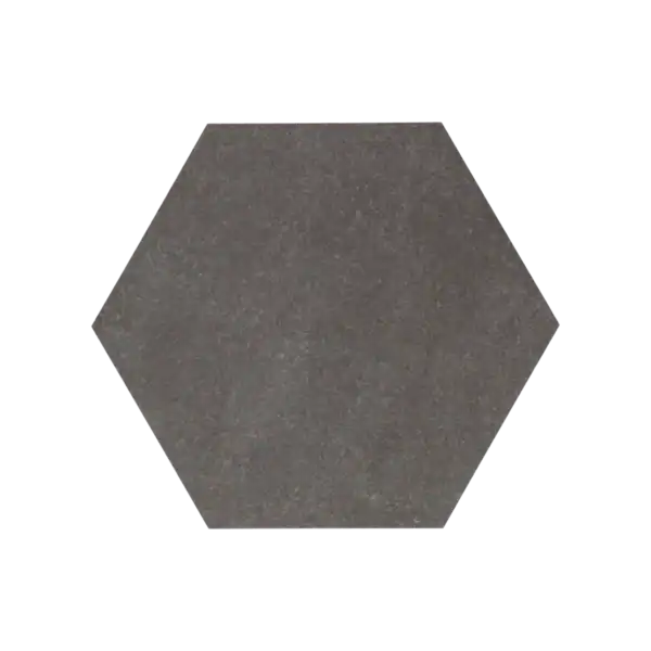 Staptegel Hexagon Basalto o60x52x2cm Zwart 60 x 2 x 52 cm