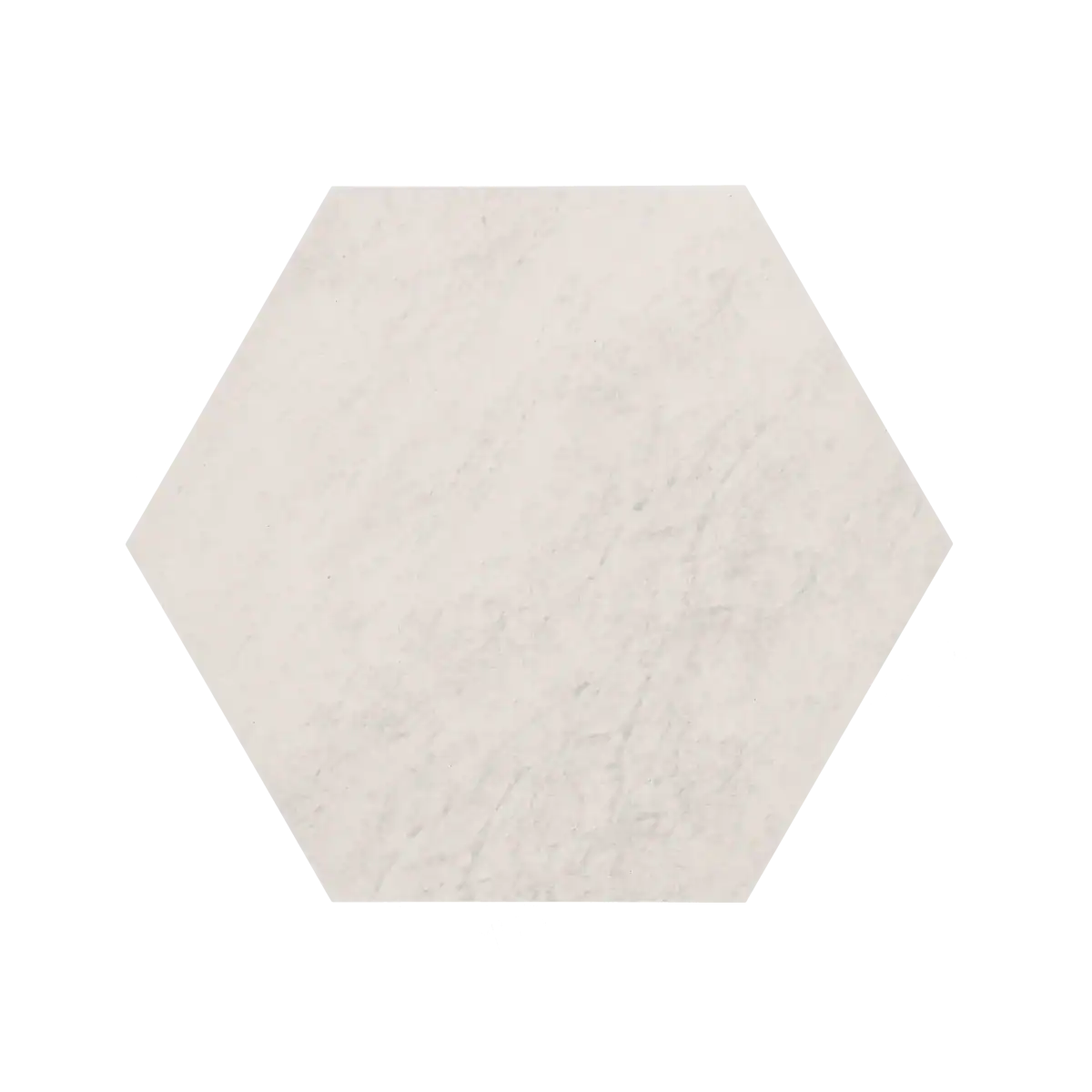 Staptegel Hexagon Quarzite Bianca o60x52x2cm Wit 60 x 2 x 52 cm