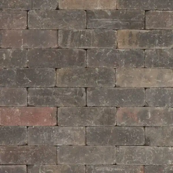 Trommelsteen 21x7x7 brons genuanceerd Bruin