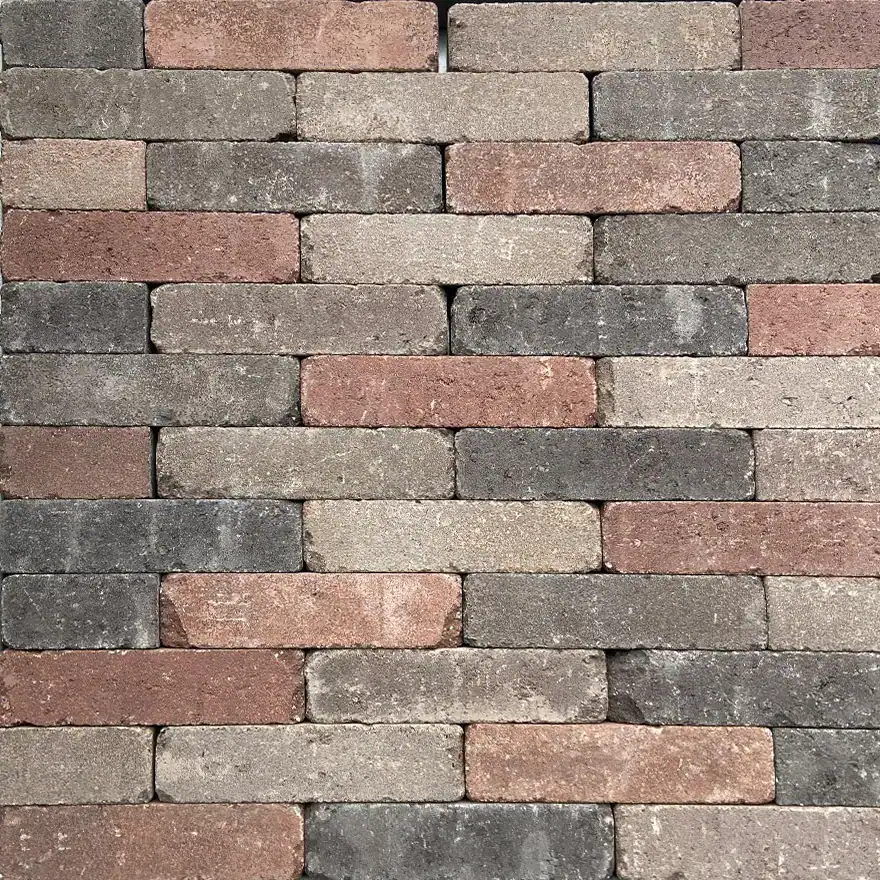 Tambour 20x5x7 terracotta mix  5 x 7 x 20 cm
