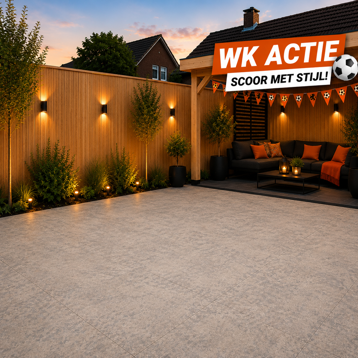 WK deal terrastegel 60x60x4 cm Arizona Mix
